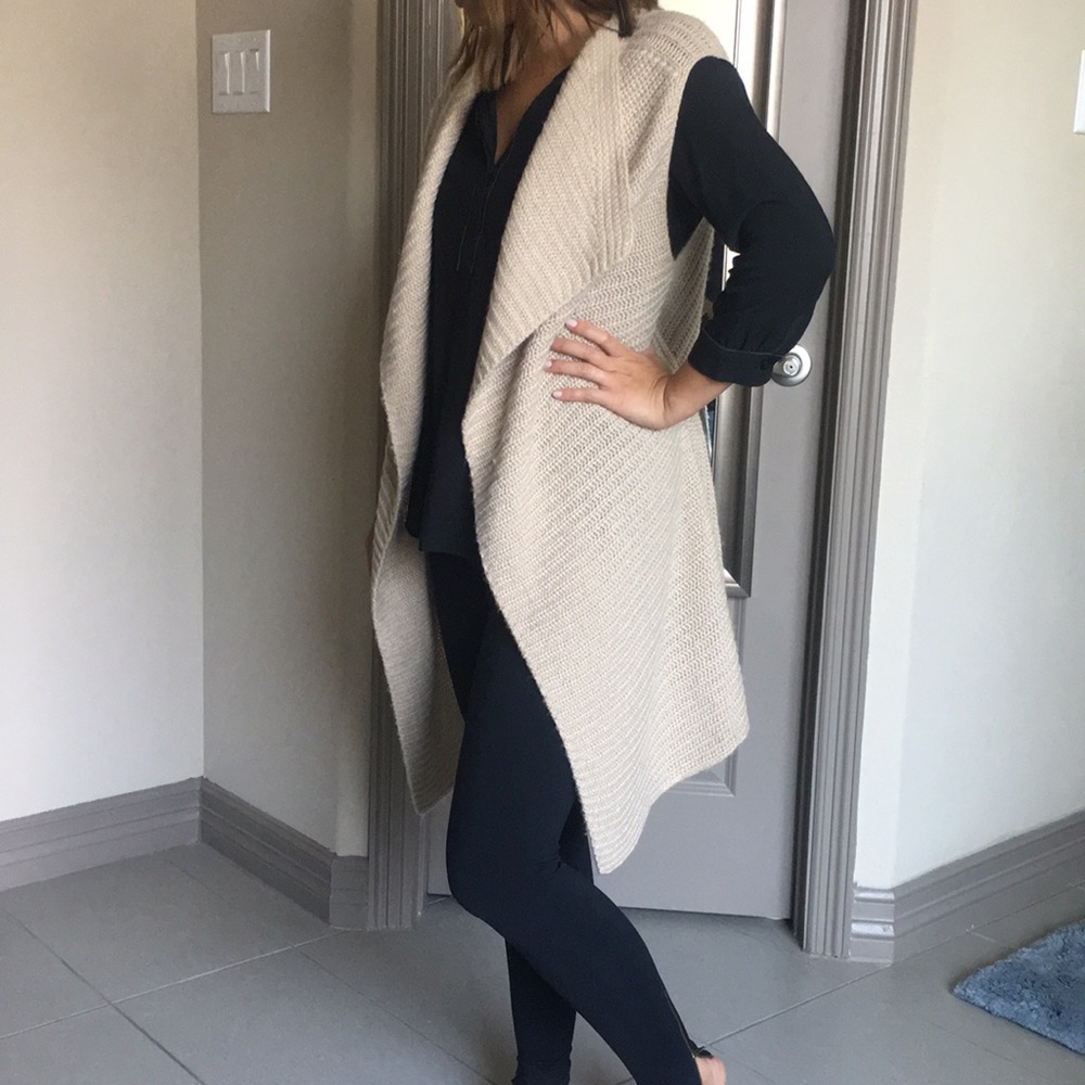 Nordstrom beige/tan sweater vest
